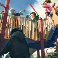 The Brave Kids Of A Parallel Universe Fight Of Rabid Child Zombies In An Awesome Playground Battle.