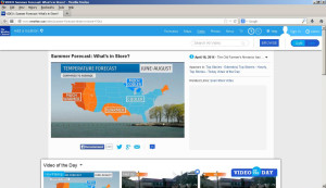 Weather Channel 2014 Summer Forecast Screen Shot