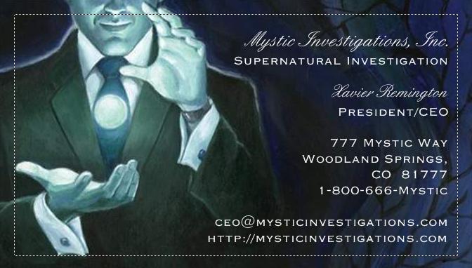 Mystic Investigations Business Card