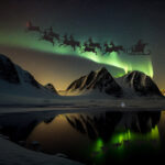 Santa Claus Reindeer Skies