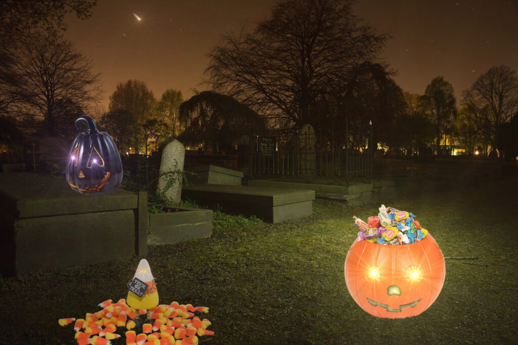 Halloween Candy Cemetery