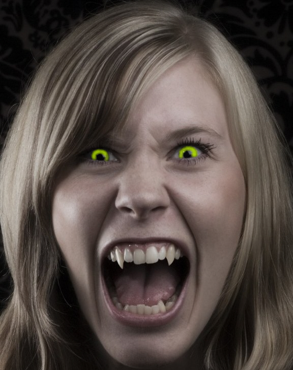 Angry Female Vampire