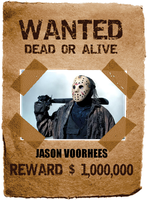Wanted Paranormal Criminal Jason Voorhees