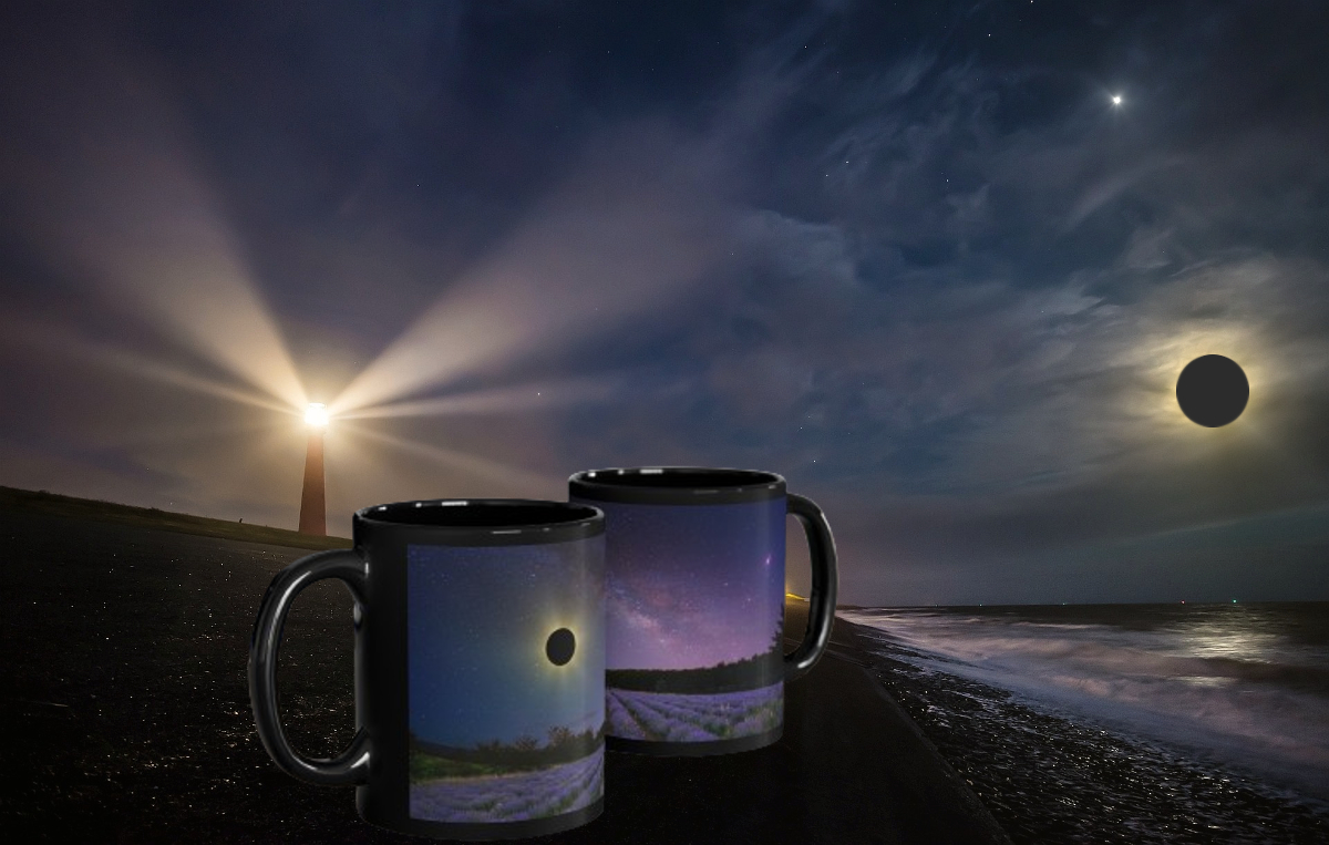 Solar Eclipse Milky Way Galaxy Mug