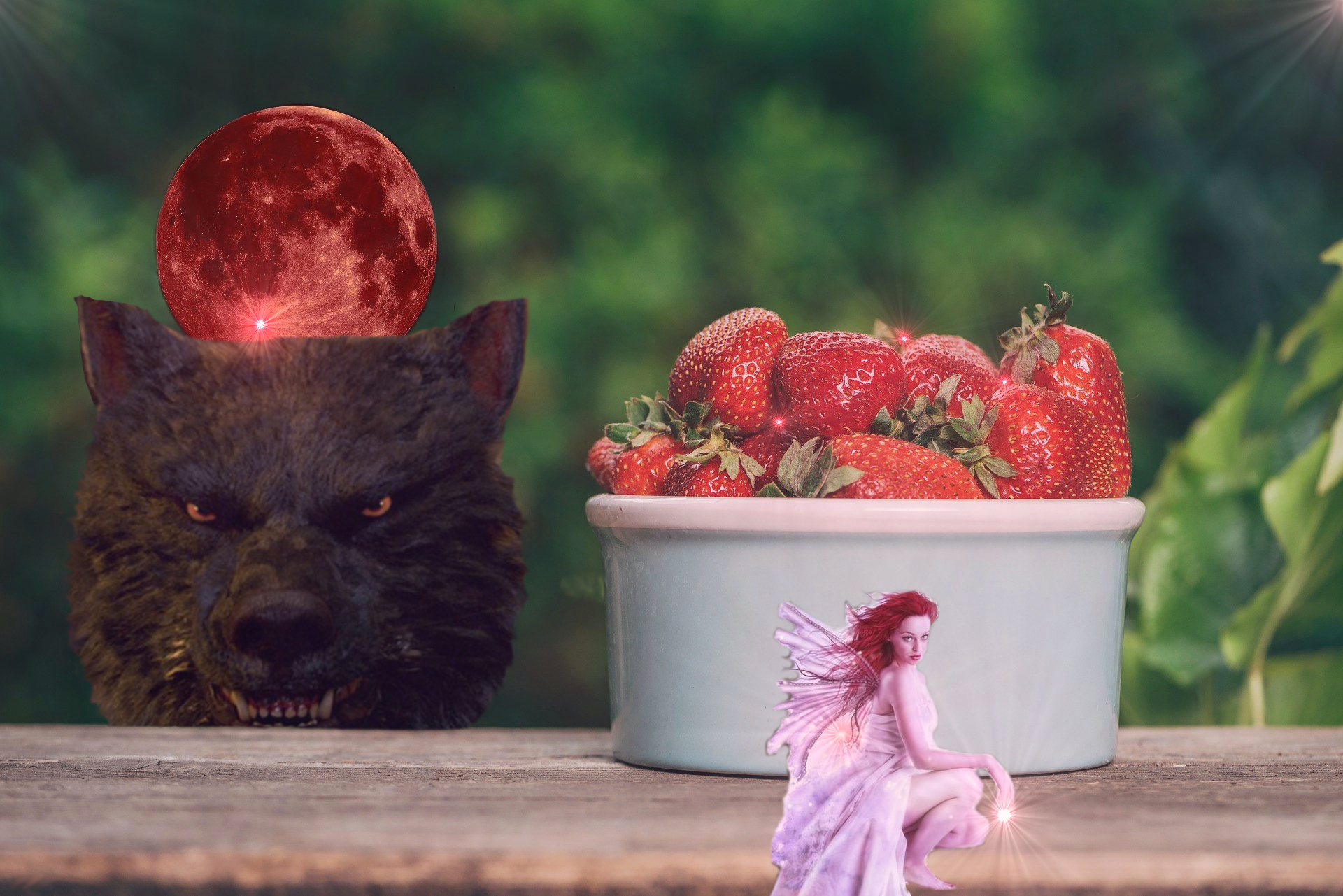 Super Strawberry Moon Werewolf Warning