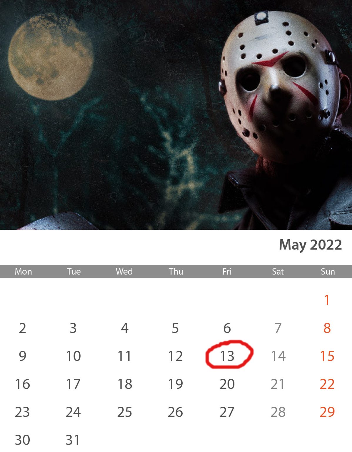 Every Friday The 13th From 1813 to 2113
